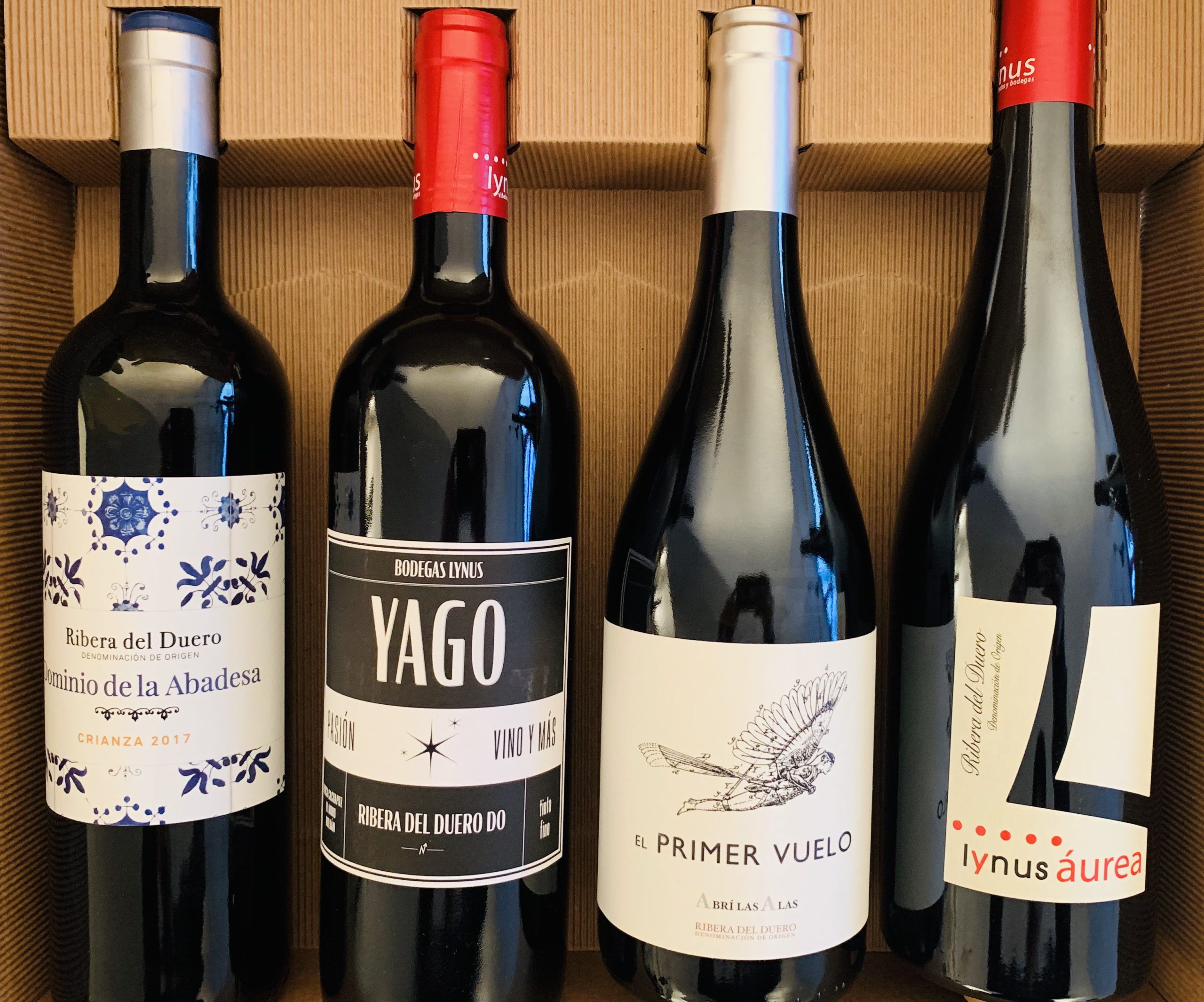 Probierpaket 4 Fl -Vinoymas Ribera del Duero Box